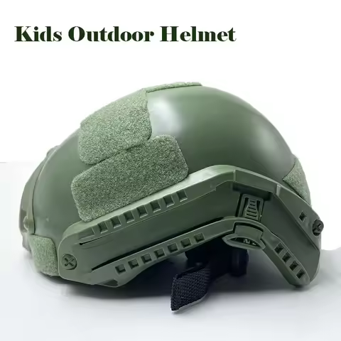 Children's Tactical Protective Helmet Kids Outdoor Game PJ FAST Helmet Military CS Army Airsoft Ligh