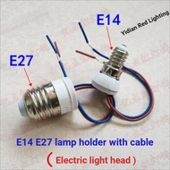 220V Electric Lamp Holder E27 Electric Lamp Holder E27 Screw with Wire Lamp Holder Lamp Holder Modif
