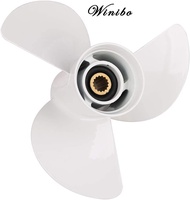 Winibo 6E5-45945-01-EL Marine Propeller Upgrade Aluminum 13 1/4 x 17 Pitch for Yamaha 60HP 70HP 75HP
