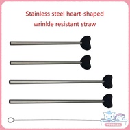 Yoo Lip Health Solution Practical Metal Sipping Straw with Heart Enhancement