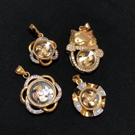 砂金，14K金 Vietnam gold, 14K gold pendant