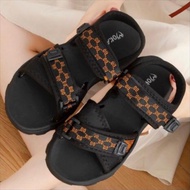 (6625-7) Sandal Let Gunung Korea Karet Jelly Wanita Velcro Ban Silang Motif GO Keren Trendy Casual E
