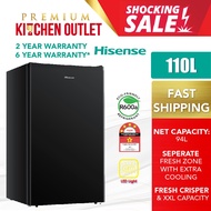 Hisense 110L Single Door Refrigerator RR120D4ABN1 | Fridge | Peti Sejuk | 冰箱