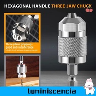 LUMINISCENCIA Drill Chuck Adapter, Self-Tightening Hexagonal Handle Quick Change Chuck,  1/4 Inch 1.