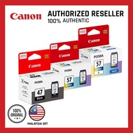 Canon Ink Catridge PG-47 (Black) & CL-57/57s (Colour)