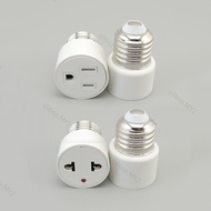E26 E27 Base To Regular Bulb To US/EU Plug Light Fixture Bulb Base Lamp Socket Adapter Convert  MY9B