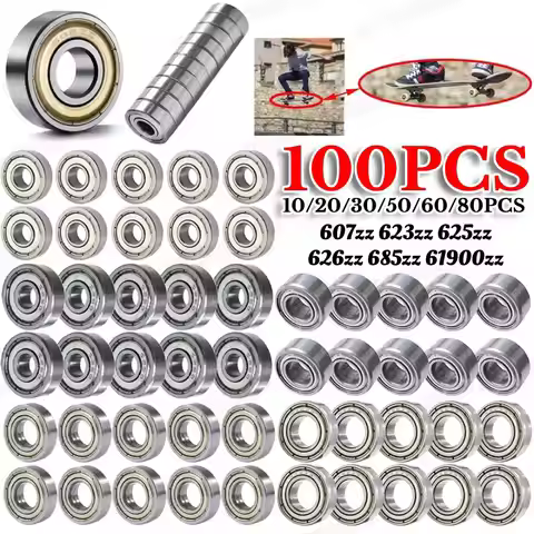 10-100pcs Deep Groove Ball Bearing 607zz 623zz 625zz 626zz 685zz 61900zz Double Shielded Miniature H
