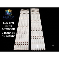SONY TV LED 55W650D -7 bars x2 12 LEDs 3V