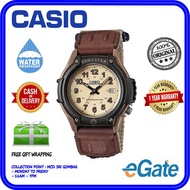 Casio FT-500WC-5BV Men Analog Date Functioning Brown Fabric Strap Ori Watch