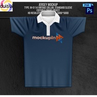 【duisui】3D Mockup Jersey Retro Collar | Premium Retro Collar Jersey Mockup