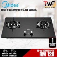 MIDEA 5.2KW Glass Cooker Gas Double Hob With Safety Device Sensor | MGH-76Q60B