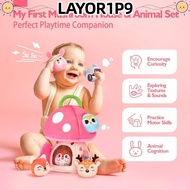 LAYOR1P9 Baby Toys, Plush Stuffed Animals Montessori Toys,  Barn with Stuffed  Animals Sound Interac