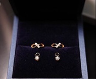 Diana jewelry 18K 10分蛋塔耳墜