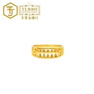 Turbo Abacus $Wide-Brimmed Ring 916 Gold Ring