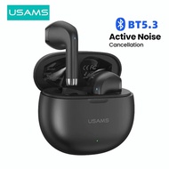 USAMS YO17 TWS Earphone Wireless Bluetooth 5.3 Earbuds Headset ANC Active Noise Cancellation Earphones 35dB Hybrid Headp