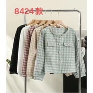 Bevy TOP/TOP/TOP/OUTTER/CARDI/BLAZER KOREAN TWEED IMPORT
