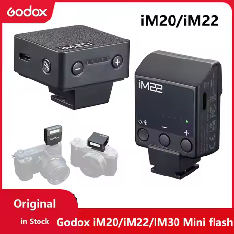 Godox iM20 iM22 iM30 Mini Camera Flash for Canon Fuji f1-230 Olympus Pentax Sony zv1 zve10 Nikon Pan
