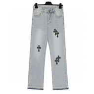 original Chrome Hearts Cross-border New Right Version Chrome Hearts Kro Jeans High Street Slim Jeans