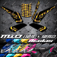 YAMAHA MIO i 125/125S STOCK DECALS / STICKER FOR MOTORCYCLE PARTS AND ACCESSORIES