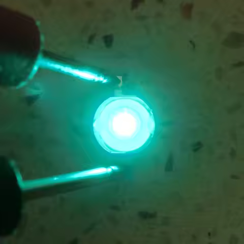 5pcs 1W / 3W 495nm~500nm Cyan 45mil LED Chip Beads for Lamp Spot Light Floodlit Bulb Plant Aquarium