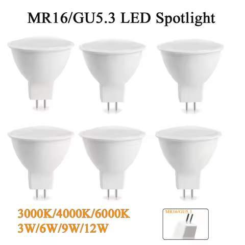 4-10PCS MR16 Bulb GU5.3 led Spotlight AC 110V 220V 12V Bombillas Spot Light Replace The 50W Halogen 
