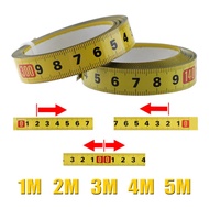 MKR 0.8M/1M/2M/3M/4M/5M/10M Stainless Steel Miter Track Tape Measure Self Adhesive Metric Scale Rule