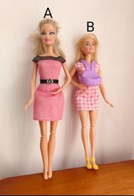 A款左邊/早期二手1999年芭比娃娃時尚達人 玩偶 公仔 模型 人偶 收藏老件 老娃舊娃 二手玩具