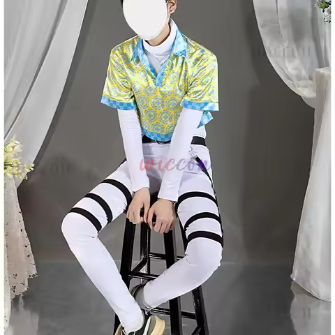 Virtual VTuber NIJISANJI Oriens Hibachi Mana Cospaly Costume Men Costume Suit Halloween Carnival Par
