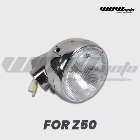 Mini Moto Headlight Assembly For Monkey Z50 | 4-Pin Connection Headlamp With Mounting | Motorcycle L