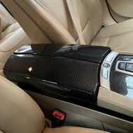 Car Central Armrest Box Panel Central Control Armrest Box Cover Carbon Look for 7 Series 730 740 750