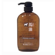 Kumano Horse Oil Non Silicon Shampoo แชมพูและครีมนวดผม สูตรน้ำมันม้าไม่ใส่ซิลิโคน ปริมาณ 600 ml