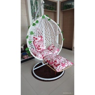 🚢Single Magic Leaf Rattan Hanging Basket Balcony Casual Rocking Chair Outdoor Furniture Rattan Cradle Swing Chair
