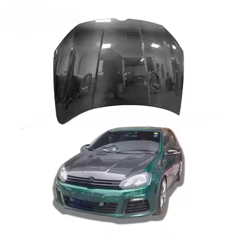 High Quality Carbon Fiber Hood For Volkswagen Golf 6 MK6 GTI R20 Upgrade Engine Cover Aerodynamic Pe