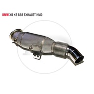 HMD Exhaust Manifold Downpipe for BMW X5 X6 B58 Car Accessories With Catalytic Converter Header With