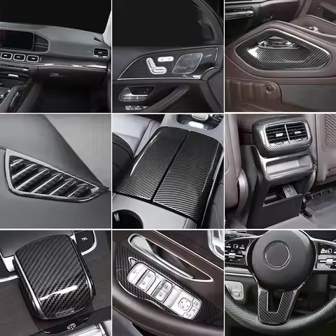 Plastic fiber trim cover for mercedes benz GLE W167 v167 gle c167 coupe 350 450 500e gls x167 400d i