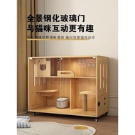 Indoor Cat Villa Cat Villa Cat Cage Household Indoor Cat Litter Cat House Super Large Free Space Cat