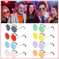 ORIENTLIIY Round Sunglasses Women Men Hippie Disco Circle Glasses