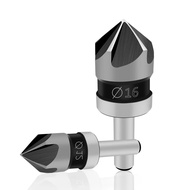 Drill Bits 5 Flute Countersink Drill Bit Hss 82 Degree Point Angle Chamfer Chamfering Cutter 1/4" Round Shank For Power Tools