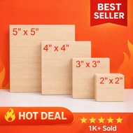 18mm PLYBOARD - Square Plyboard - 2x2 to 9x9 (inches) Table Top