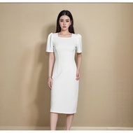 white dress bridesmaid dress cocktail dress elegant dress prom dress civil wedding dress white