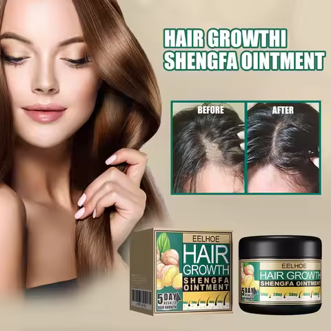 EELHOE Ginger Dense Hair Cream To Promote Hair Growth Relieving Hair Loss Scalp Massage Stimulate Ha