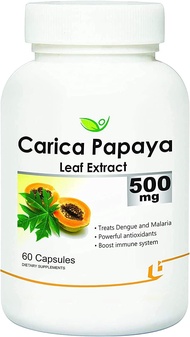 BETT Biotrex Nutraceuticals Carica Papaya Leaf, Extract 500Mg - 60