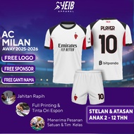 MIL4N AC AW4Y 2025-2026 FRANCE LEAGUE FOOTBALL JERSEY FULL PRINTING CUSTOM NAME, LOGO, SPONSOR