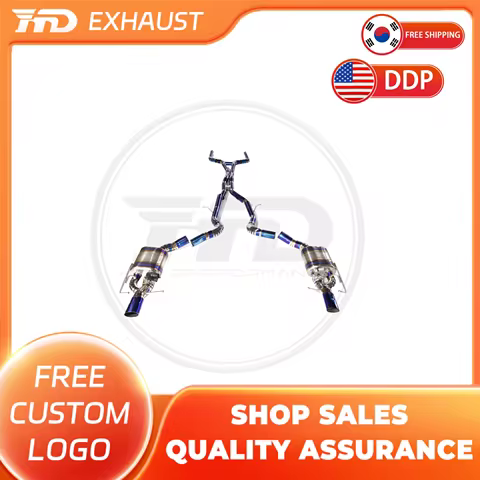 HMD Hot sale Titanium Catback exhaust for BENZ AMG GT63S with Electronic Valve