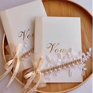Vow Card Wedding Premium Vow Card Hand Simple Vow Card Sen Series Witness Witness Book Groom's Vow C