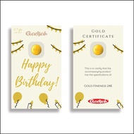Unik LM 0.1 gr Happy Birthday Gold - Toko Emas Gadjah Diskon