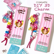 GANTUNGAN DIY 3D Charm 3D Name Bag Charm 3D Alphabet Bag Hanger/