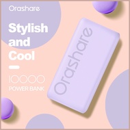 ╭ ➣ Orashare O10 10000mAh Powerbank Stylish Li Polymer Fast Charge Slim Portable Powerbank Original