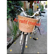 Rattan bicycle basket / bicycle basket / rattan basket / rattan box / minion bicycle basket