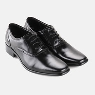 Guin Casalini Sepatu Formal Pria Kulit Leather Pantofel Shoes Tali Oxford Kantor G-DT 116 - Black